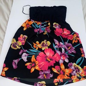 Roxy tropical strapless dress